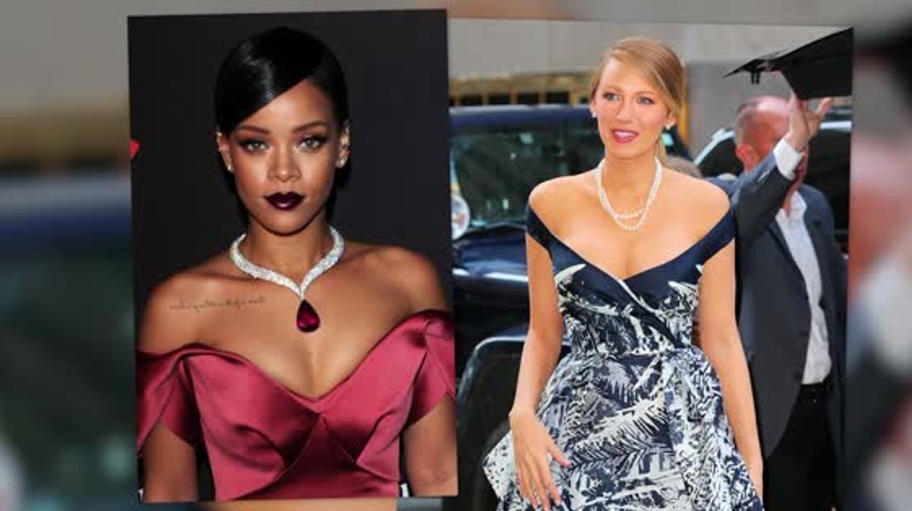 Rihanna And Blake Lively Show Off Their Shoulders