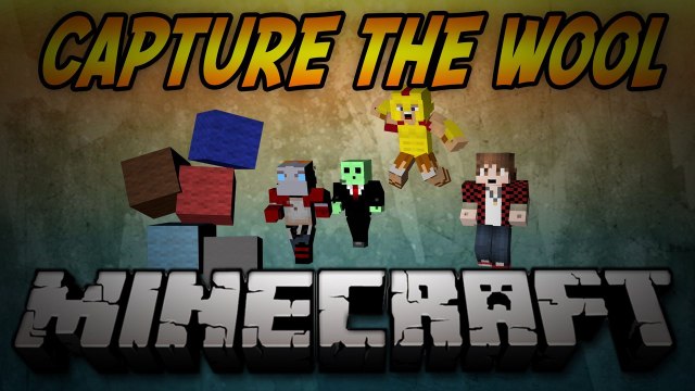 Minecraft Battle of the Biomes CAPTURE THE WOOL Best of Three - Game 1