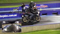 Suzuki GSX-R 600 Vs. Triumph Street Triple R 675 - Drag Race