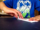Really cool paper airplane its a trick/glider airplane
