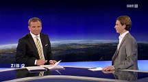 Integrationsstaatssekretär Sebastian Kurz ÖVP im ORF Interview