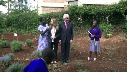 Bill and Chelsea Clinton visit Kenya as part of Africa tour