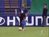 Boy interrupts training