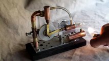Stirling engine alpha homemade