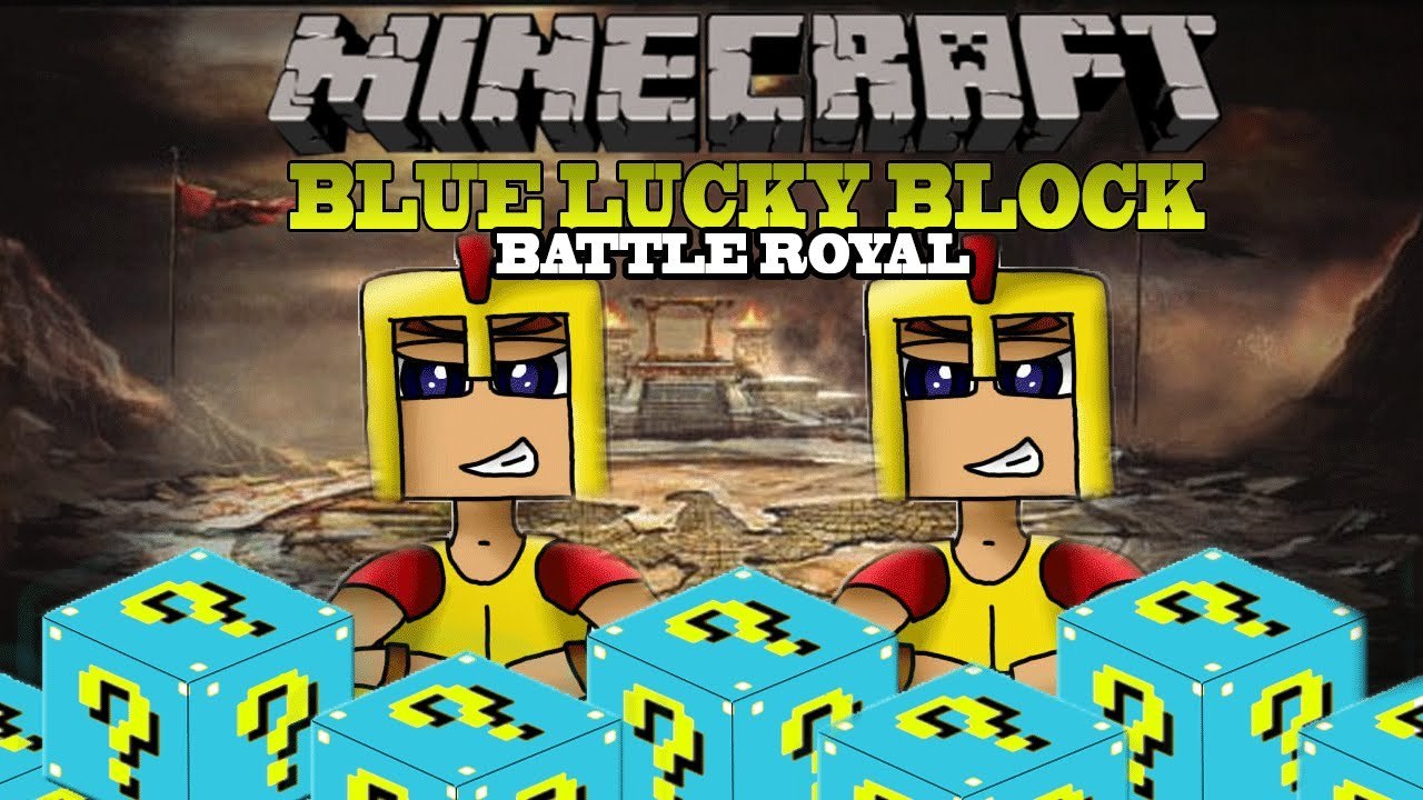 Minecraft BLUE LUCKY BLOCK - BATTLE ROYAL #1