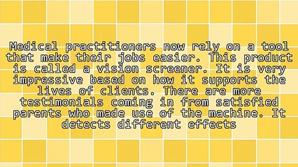 How To Find The Right Vision Screener