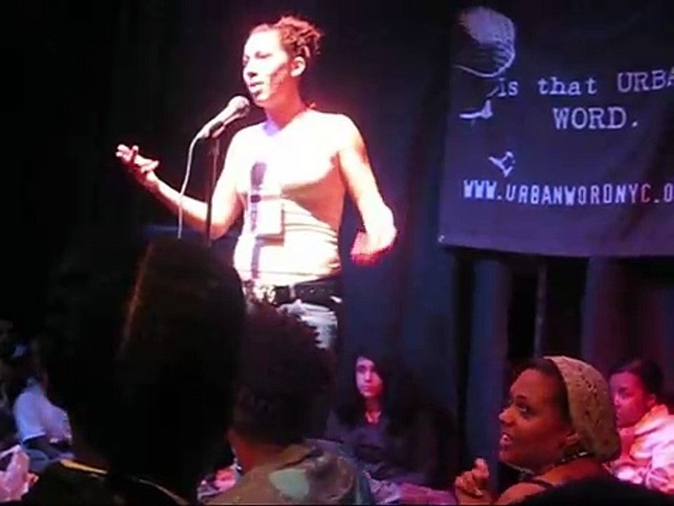Amjay performing 'Def Poet'