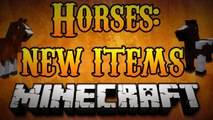 Minecraft Horses - How to use NEW (Hay, Lead, Saddle) Items for Horses  Minecraft 1.8