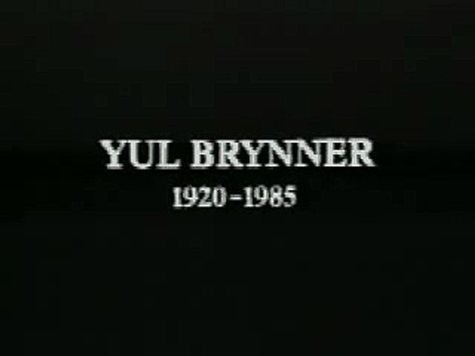 Yul Brynner - Anti-Smoking Commercial