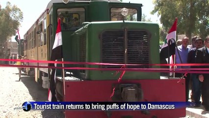 Tourist train brings puff of hope to Damascus