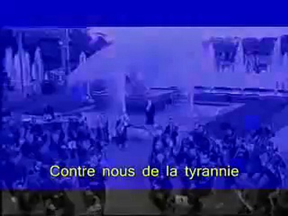 Mireille Mathieu singing La Marseillaise (with lyrics)