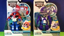 Transformers Rescue Bots Figures Optimus Prime & Blurr from Playskool Heroes Toy Unboxing!