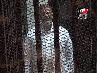 محاكمة مرسي.. لقطات حصرية من داخل المحكمة
