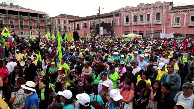 Marchas anti y pro gobierno desbordan Ecuador