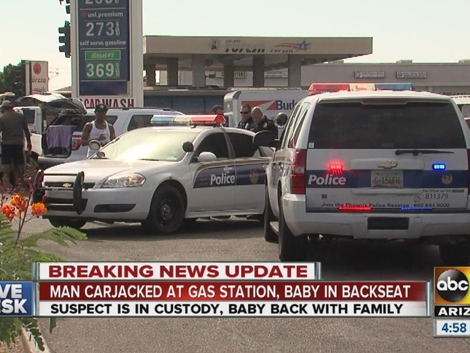 Car stolen from Phoenix gas station with child inside