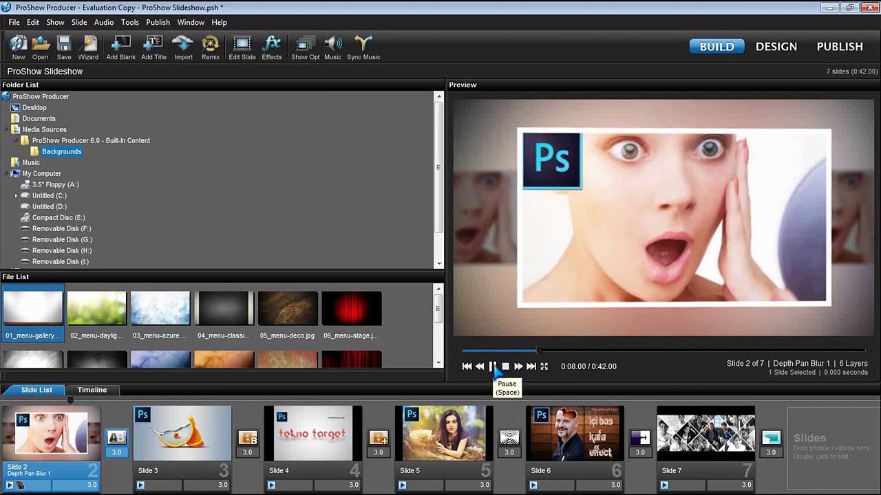 Proshow Producer Dersleri - Slayt Yapma Programı Profesyonel Slayt yapma -