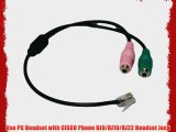 Headset Buddy: PC Headset to CISCO Phone Adapter - Dual 3.5mm to RJ9/RJ10 (01-PC35-RJ9Cisco)