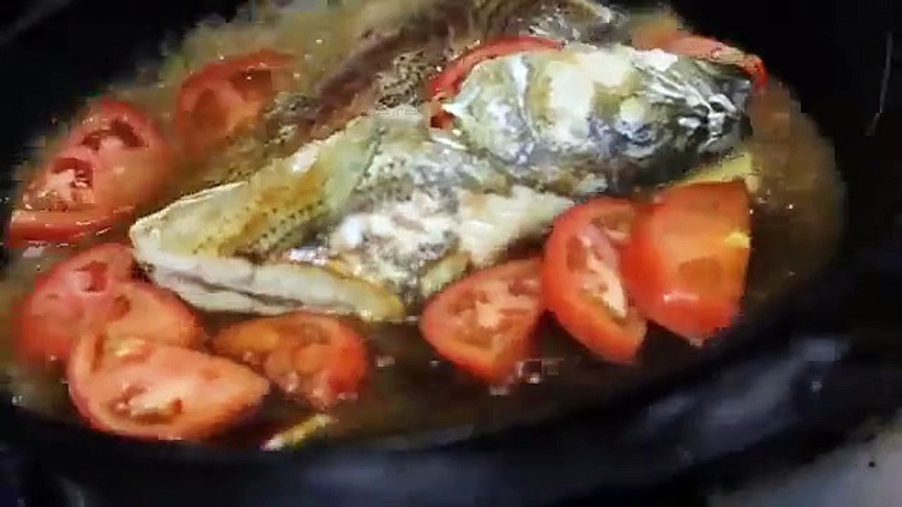 DIY Singapore Food (17) Striped Bass in Tomato Sauce