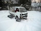 MINI4X4 - Let's play in the snow! Suzuki Carry snow track