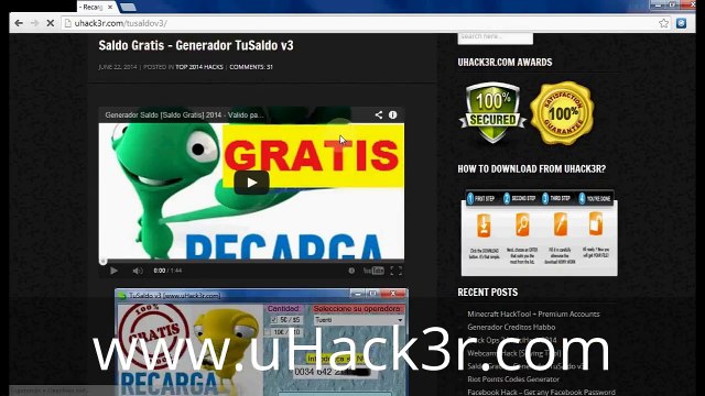 Saldo Gratis Telcel 2015 [TuSaldo] Cómo tener Saldo Gratis 2015 (uHack3r)