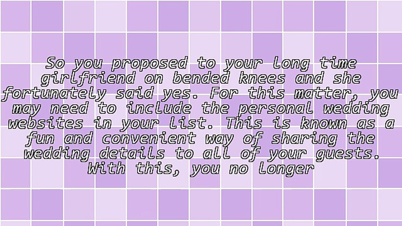 An Appealing Personal Wedding Websites