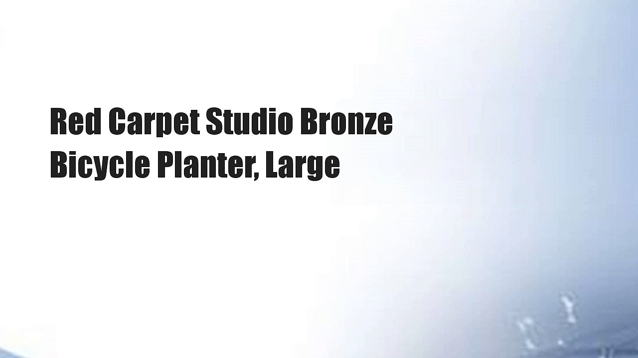 Red Carpet Studio Bronze Bicycle Planter, Large