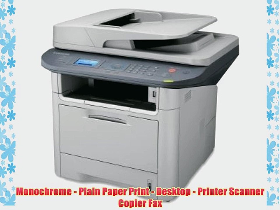 Samsung SCX-4835FD Laser Multifunction Printer - Monochrome - Plain Paper Print - Desktop -