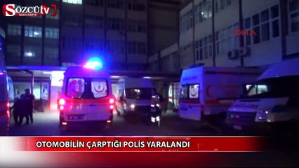 Download Video: Otomobilin çarptığı polis yaralandı