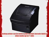 Bixolon SRP-350II Monochrome Desktop Direct Thermal Receipt Printer with USB interface 7.87