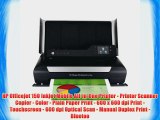 HP Officejet 150 Inkjet Mobile All-in-One Printer - Printer Scanner Copier - Color - Plain