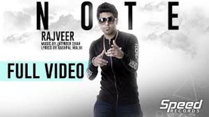 Note Video Song | Rajveer Singh | Latest Punjabi Songs 2015 | Speed Records