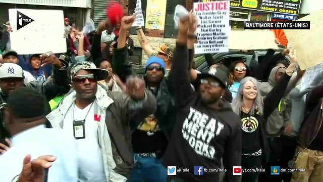 Baltimore a manifesté après l'annonce de l'inculpation de six policiers