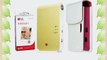 [SET] LG Pocket Photo 2 PD239 (Yellow) Portable Printer   Zink 30 Sheet   (White) Atout Premium