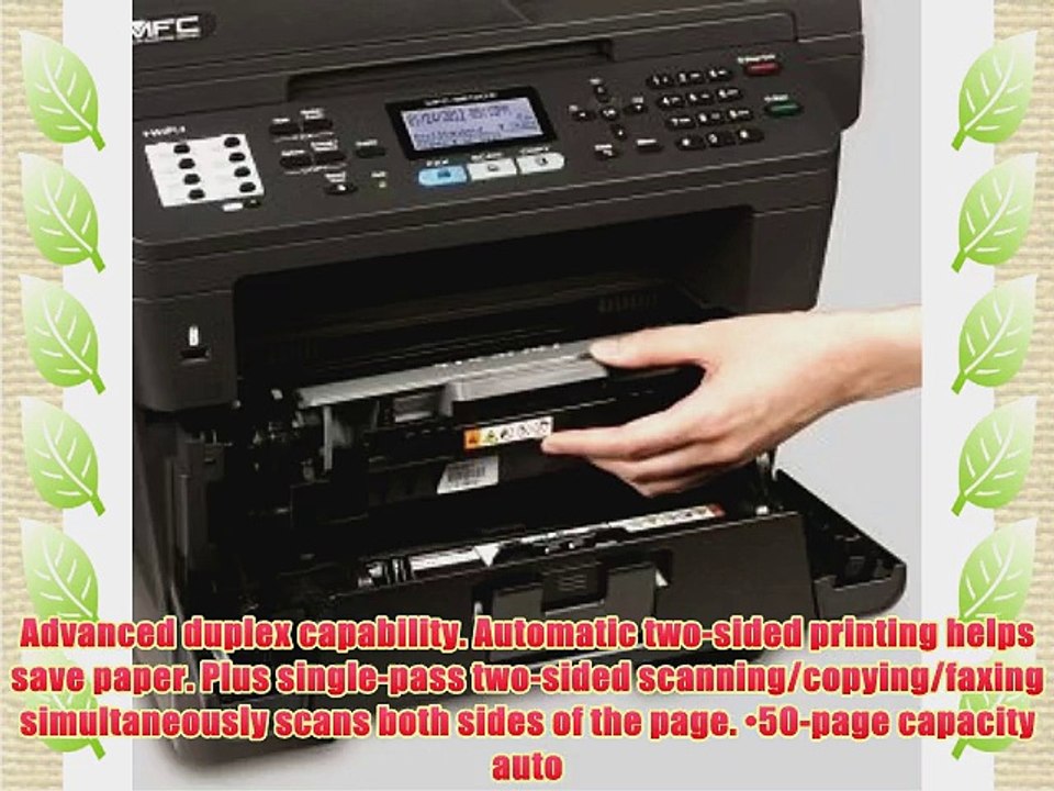 Brother MFC-8810DW Wireless 40PPM Monochrome Laser Printer with Scanner Copier and Fax with