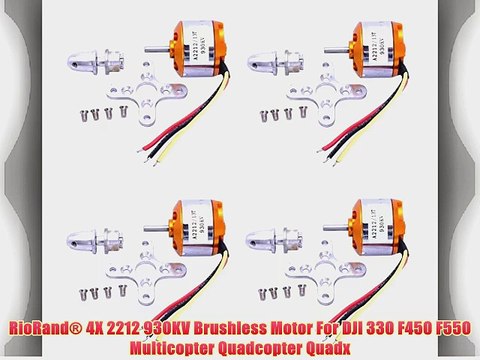 RioRand? 4X 2212 930KV Brushless Motor For DJI 330 F450 F550 Multicopter Quadcopter Quadx