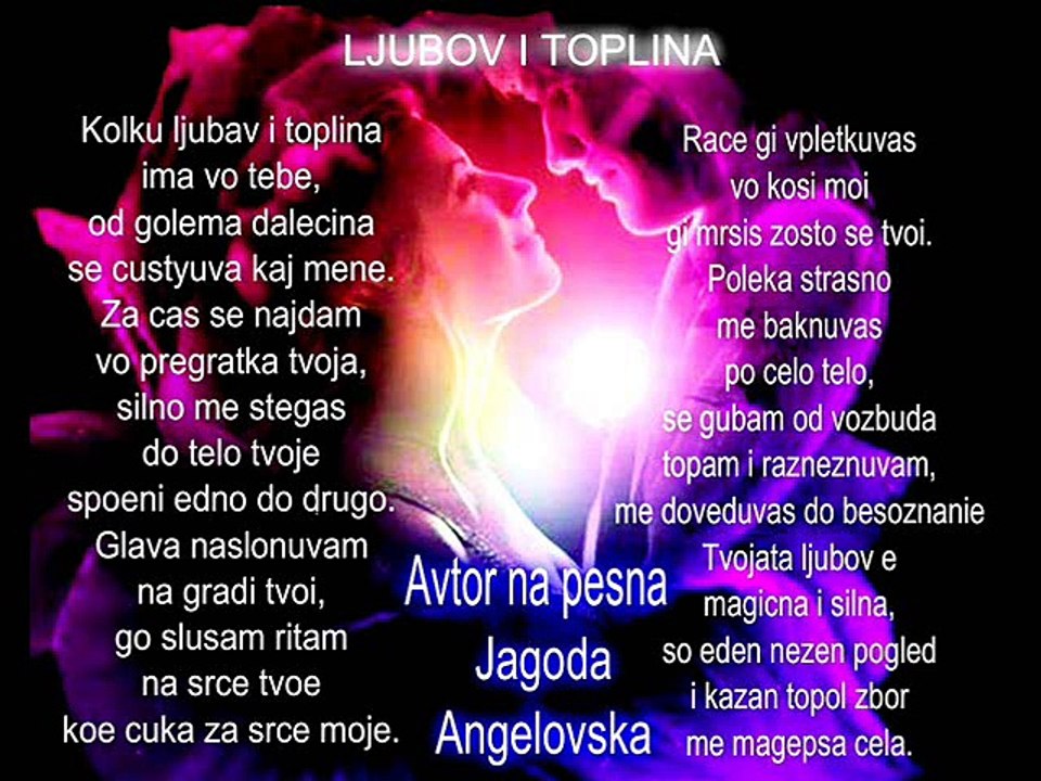 LJUBOV I TOPLINA - Jagoda Angelovska - V I D A K -