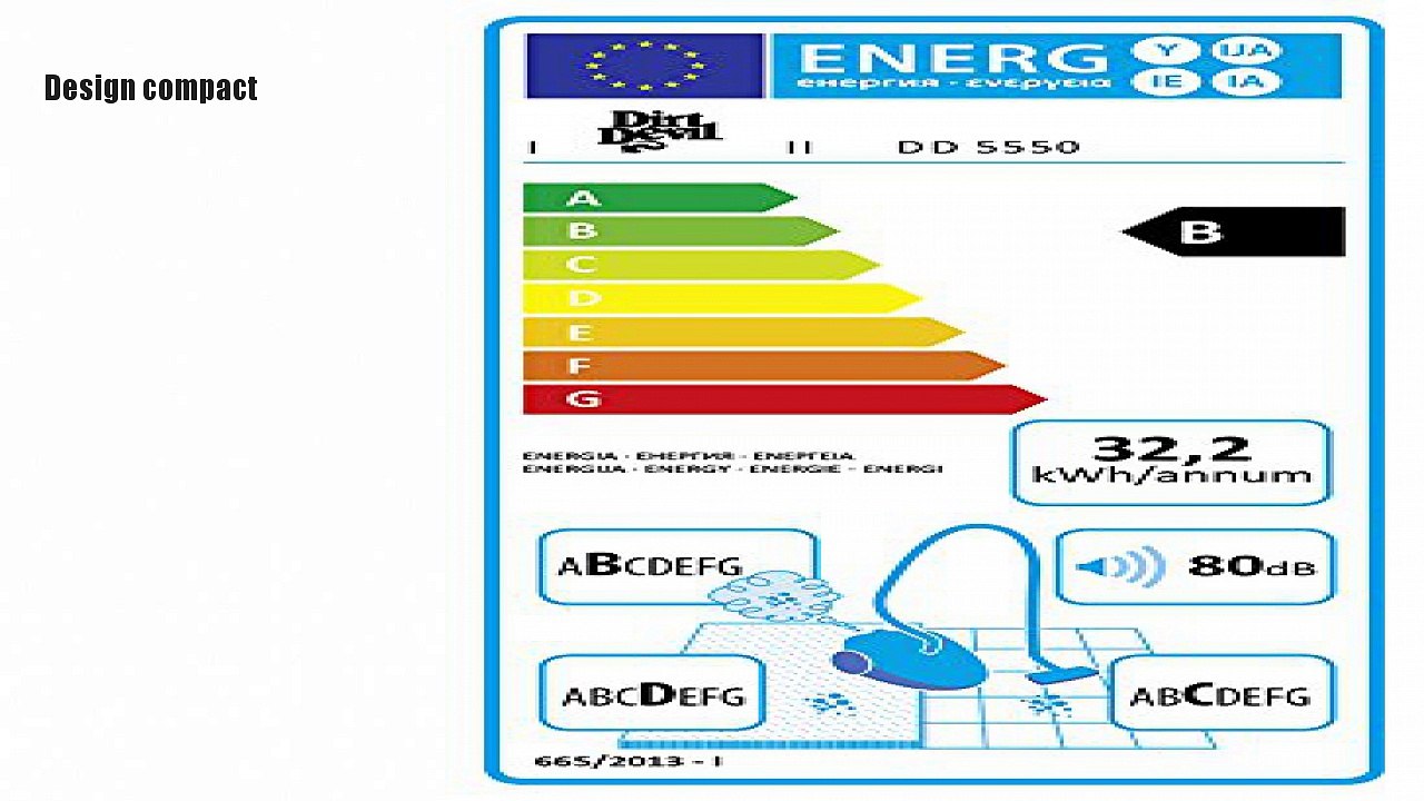 Dirt Devil DD5550-3 Infinity Rebel 52 HF Aspirateur