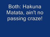 Hakuna Matata Lyrics