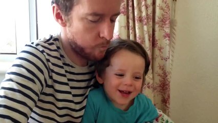 Cute Toddler sings the ABC song