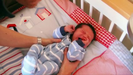 Newborn Baby's First Day Out. 1 week old baby boy.