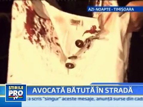O avocata din Timisoara snopita in bataie de sase tigani! Moarte tiganilor!