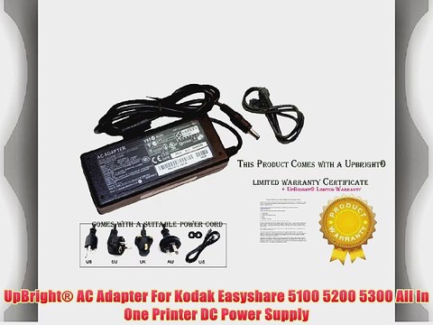 UpBright? AC Adapter For Kodak Easyshare 5100 5200 5300 All In One Printer DC Power Supply