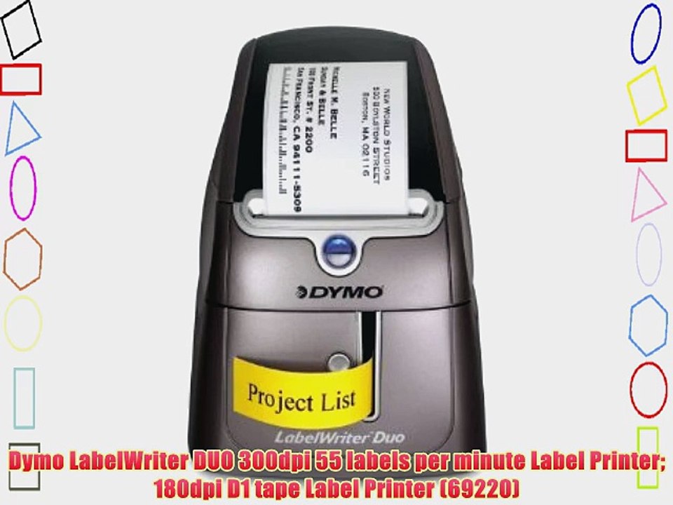 Dymo LabelWriter DUO 300dpi 55 labels per minute Label Printer 180dpi D1 tape Label Printer