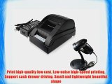 58mm POS Line Thermal Dot Receipt Printer and USB Automatic Barcode Scanner with Hands Free