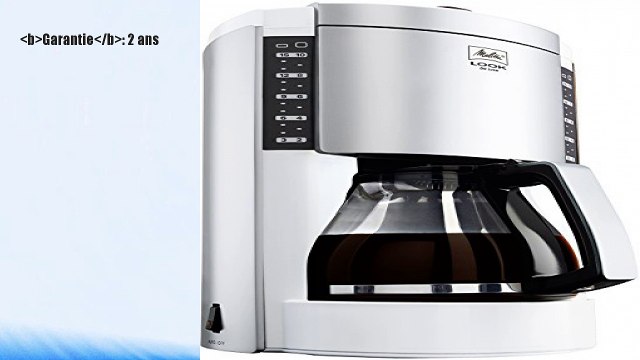 Melitta M652-010304 Look de Luxe III Cafetière à