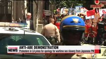 Protesters in LA press for apology for wartime sex slavery from Japanese PM
