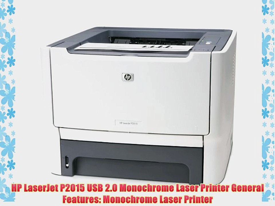 HP LaserJet P2015 USB 2.0 Monochrome Laser Printer w/Toner
