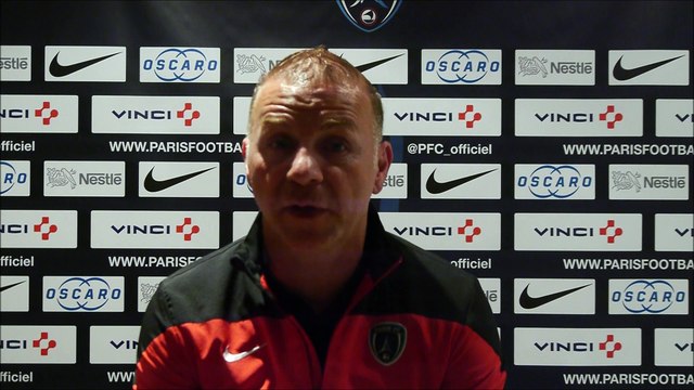 Réaction de Christophe Taine après Paris FC - Colmar (2-0)