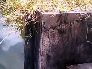 Girl Bathing in Cleaning Pond
