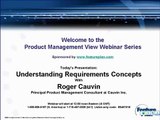 Product Management View Webinar Series - Understanding Requirements Concepts